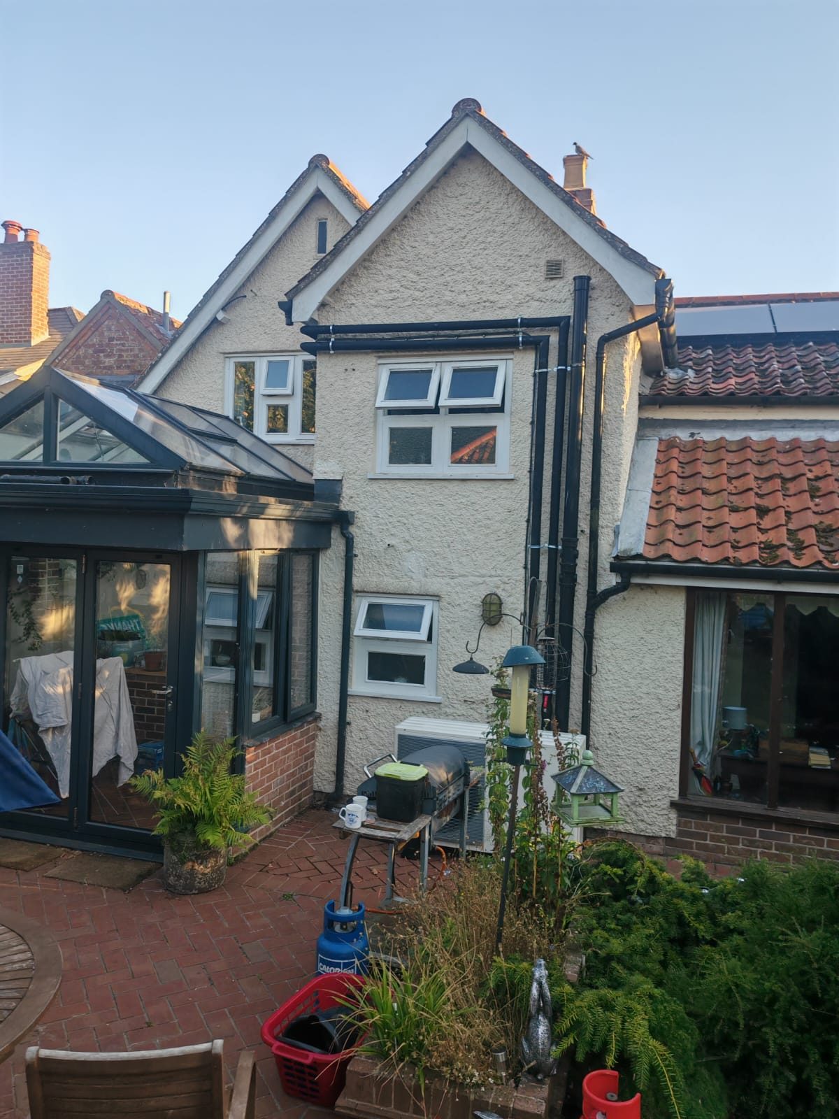 The house before the new system went in. Whole house air source heat pump by FB Gas, photo 01