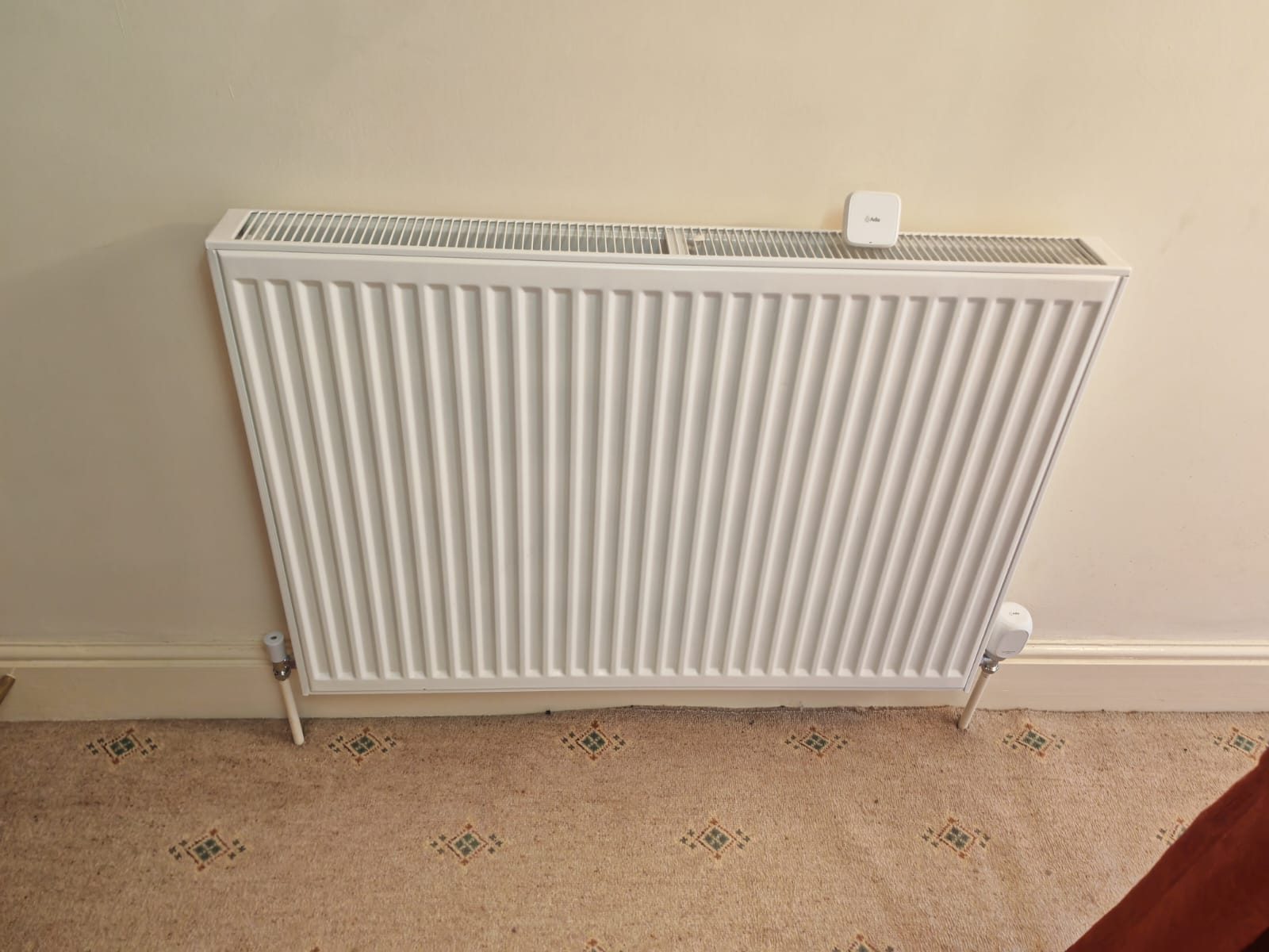 Double panel radiator sized for the room. Whole house air source heat pump by FB Gas, photo 10