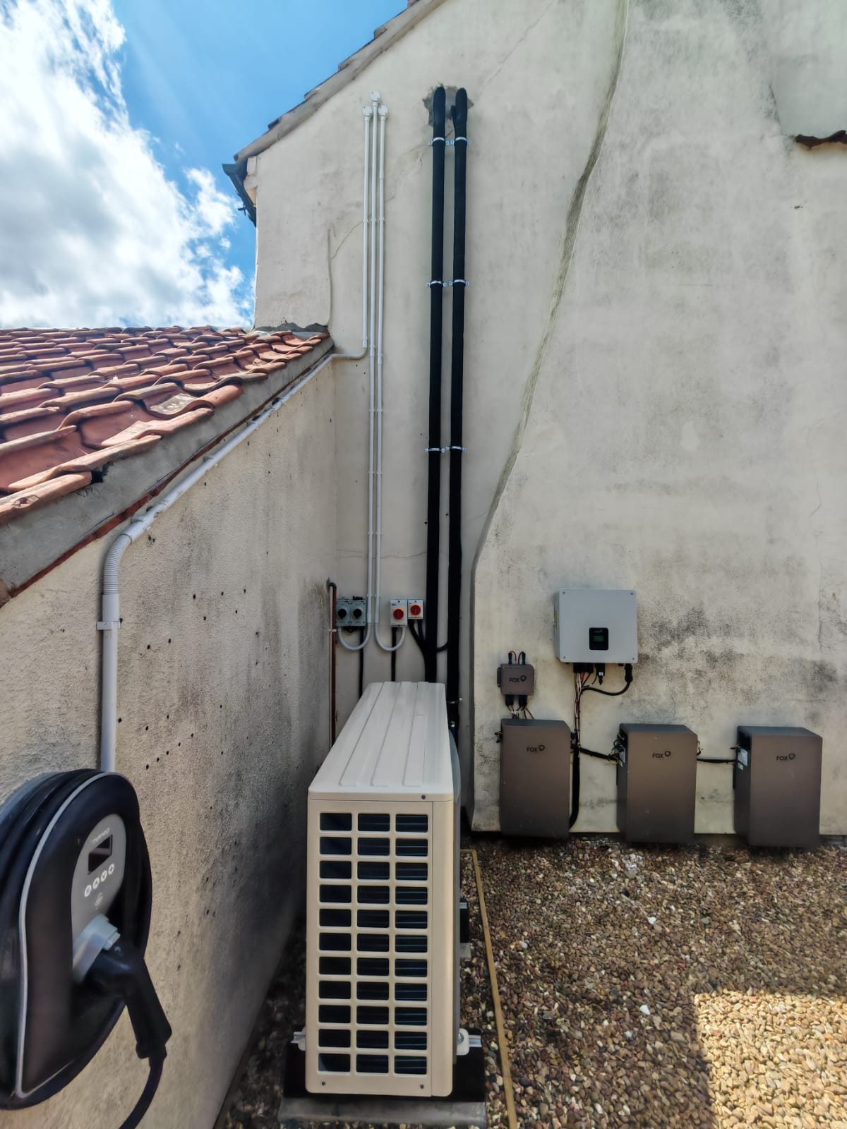 Air source heat pump and EV charger installation by FB Gas